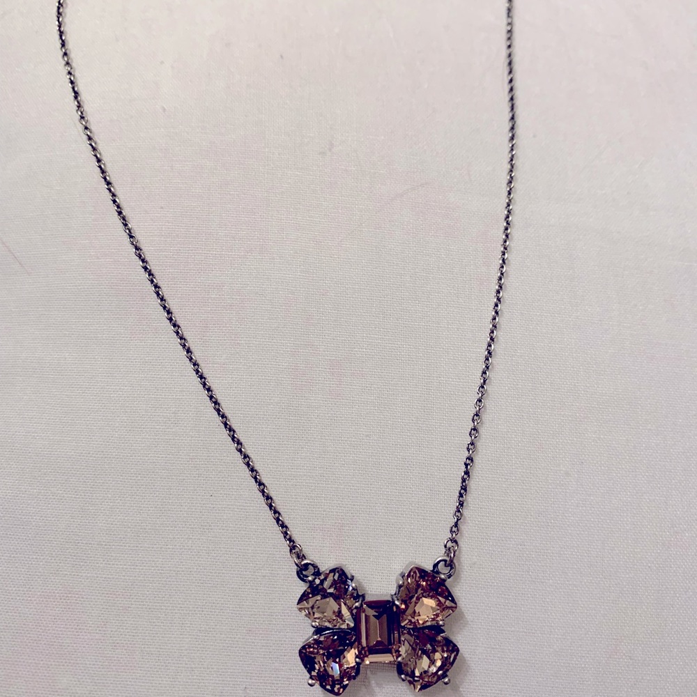 Beautiful feminine Coach crystal necklace.